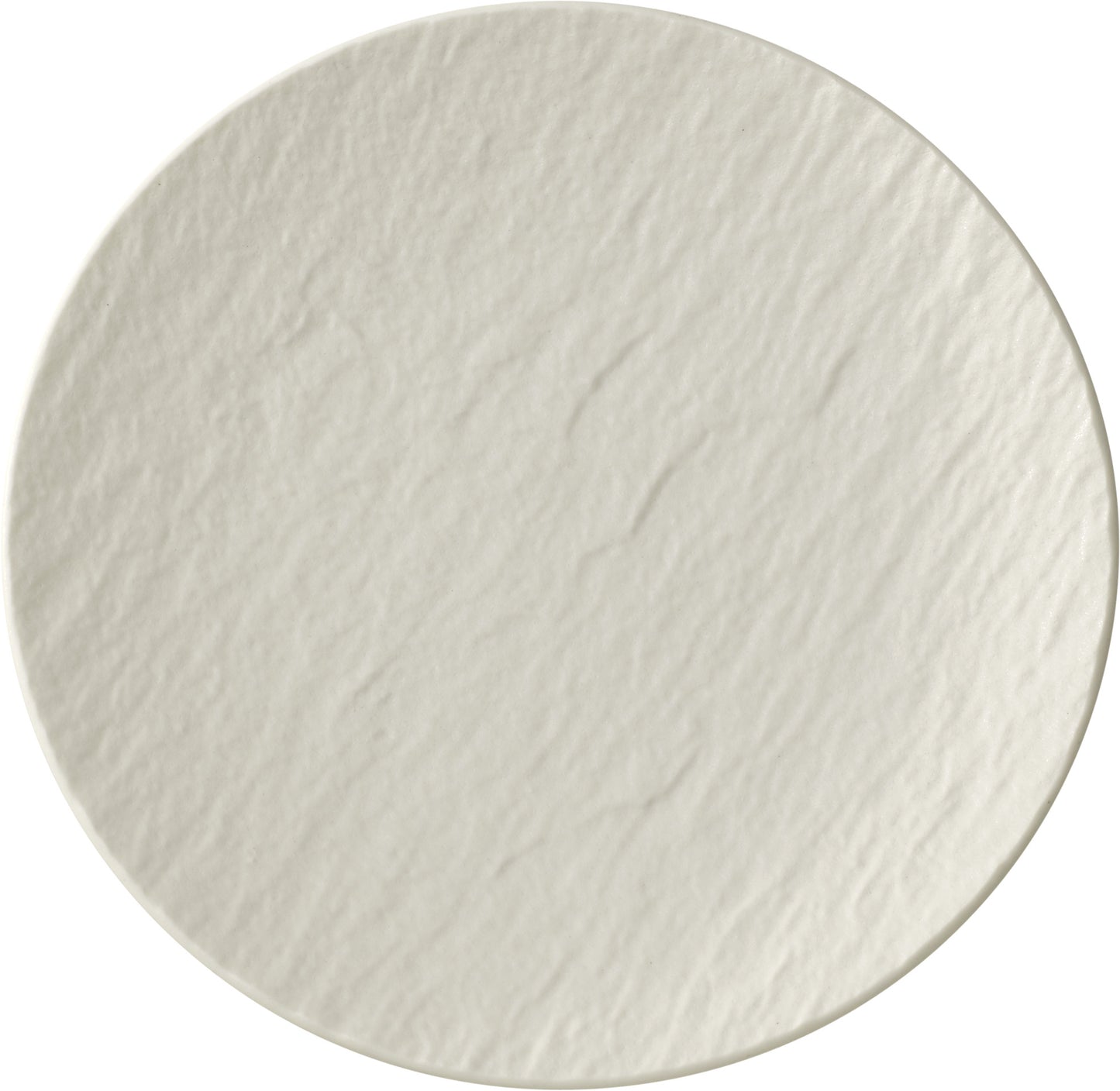The Rock White Glacier Flat Coupe Plate, 12.4"