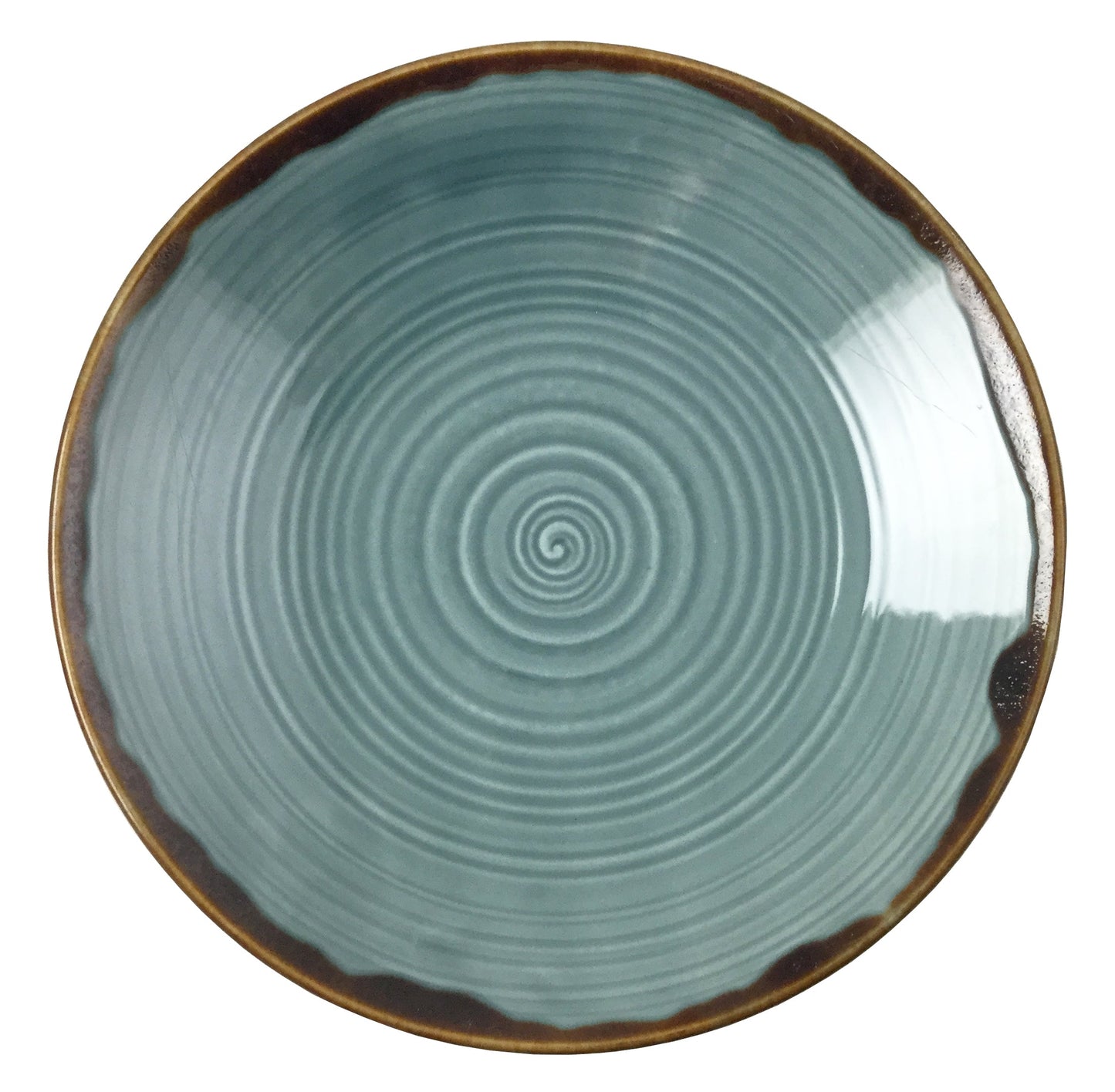 Autumn Corn Blue Coupe Plate, 25.4 cm/ 10"