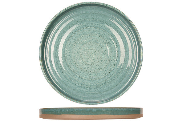Basalt Ocean Green Plate, 26 cm (10.2") dia., round, stacking, stoneware
