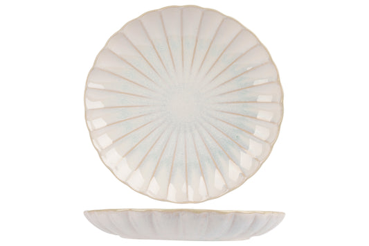 Astera Pure Plate, 20.8 (8.2") dia., 2.8 cm (1.1") height, round, stacking, stoneware