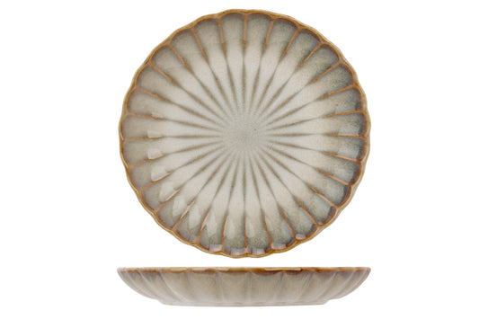 Astera Pearl Plate, 20.8 (8.2") dia., 2.8 cm (1.1") height, round, stacking, stoneware