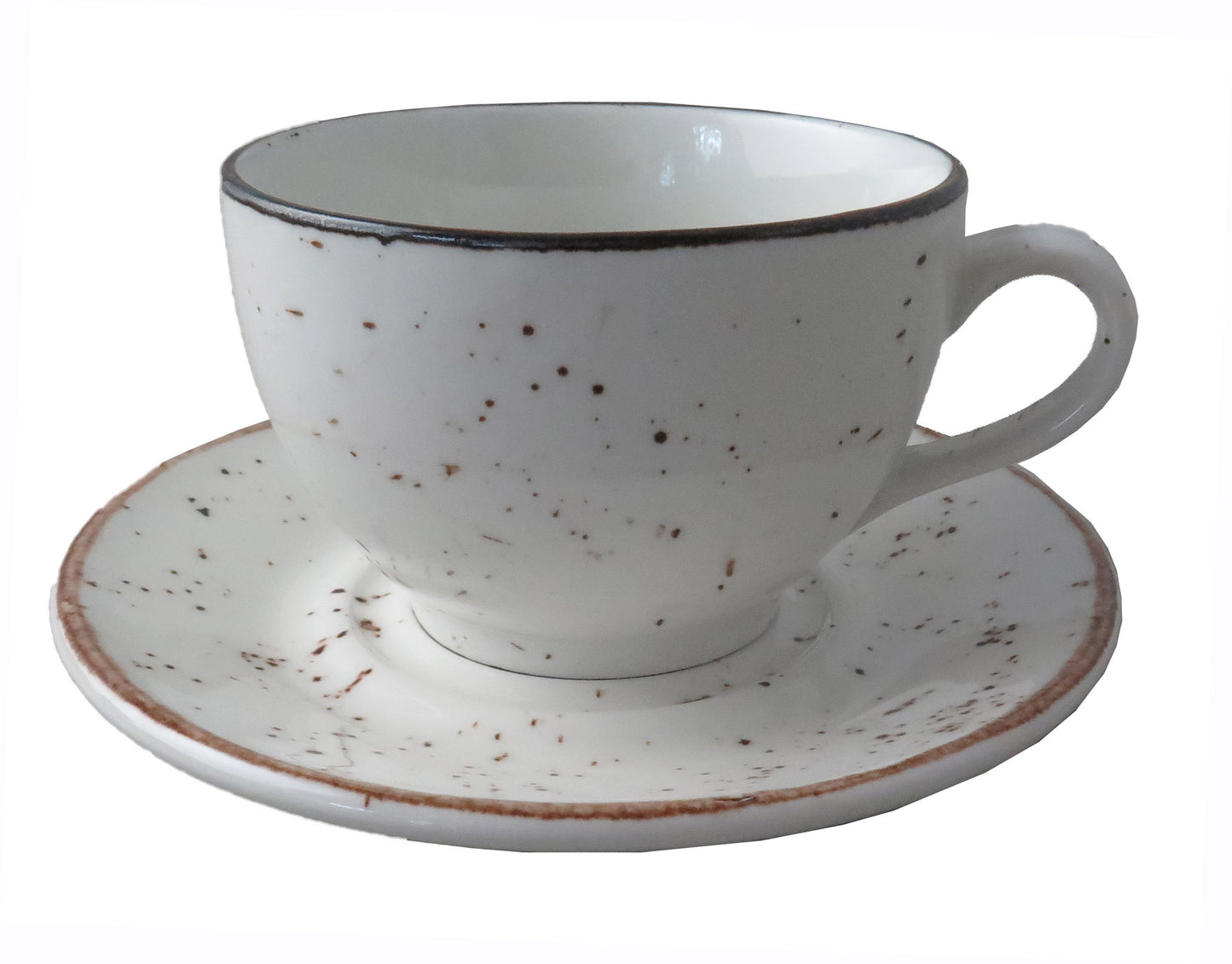 Rustics Cappuccino Cup, 0.29 L/ 10 oz (Pair W/ Saucer -010)