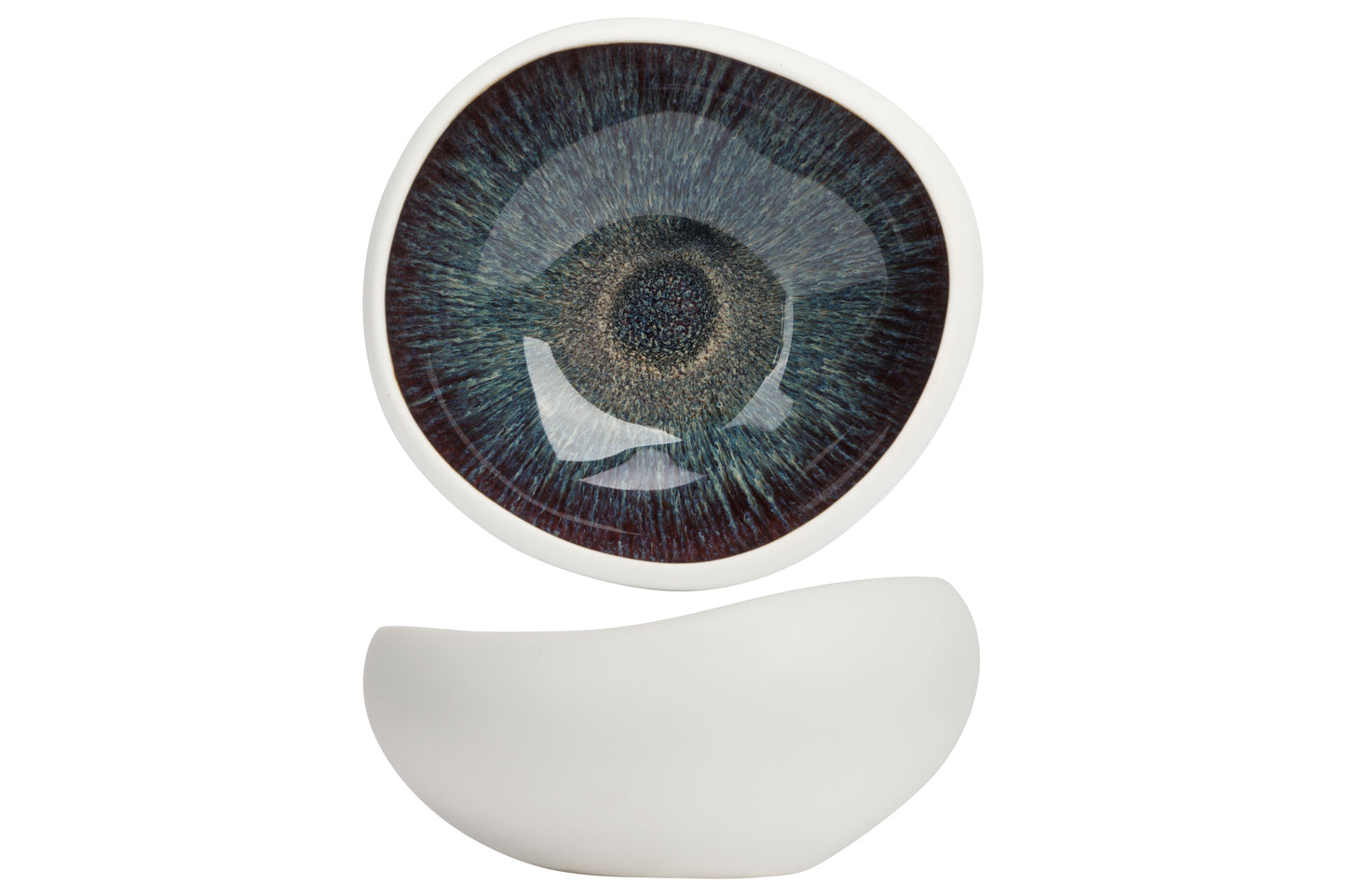 Mauna Bowl, 14.5 cm (5.7") x 13.5 cm (5.3") dia., 7 cm (2.8") height, 0.45L/ 15.8 oz, organic, stacking, stoneware