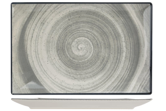 Baltic Grey Serving Plate, 30 (11.8") x 20 cm (7.9"), rectangle, stacking, stoneware