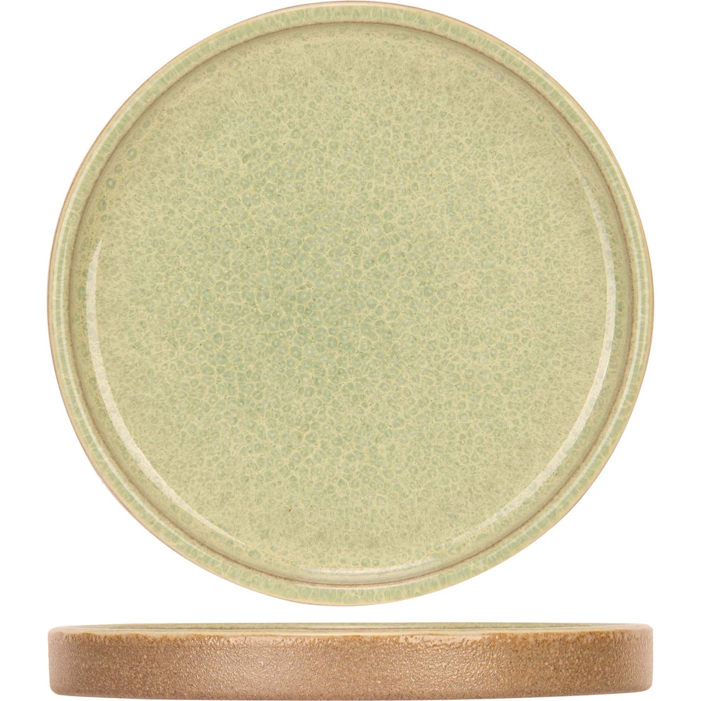 Basalt Fresh Mint Side Plate, 9 cm (3 5/8") dia., round, stacking, stoneware