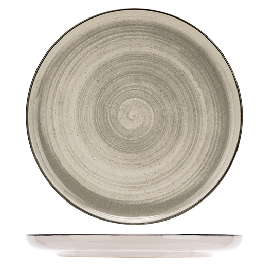 Baltic Grey Plate, 20 cm (7.8") dia., round, stacking, stoneware