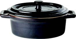 Black Oval Casserole, 13 cm/ 5"- 0.34 L/ 11.8 oz