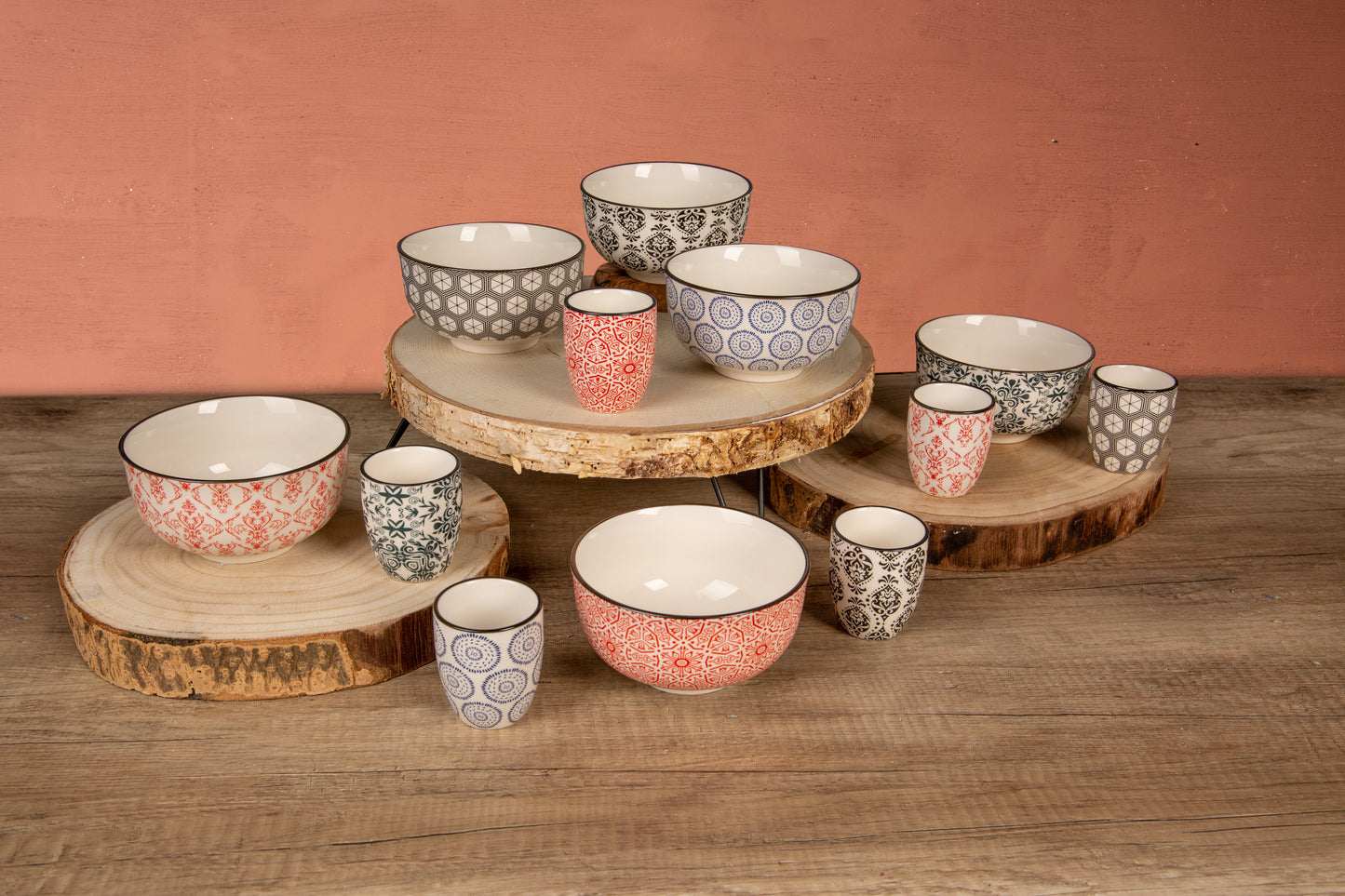 Delirio - Deep Dish Set, 15 x 4.8 cm / 5 7/8 x 1 7/8", 0.40L / 14.1 oz (imp), Set of 6 Assorted, Non-Stock