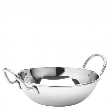 S/Steel Kadai Bowl, 15.2 cm/ 6", 0.59 L/ 20 oz