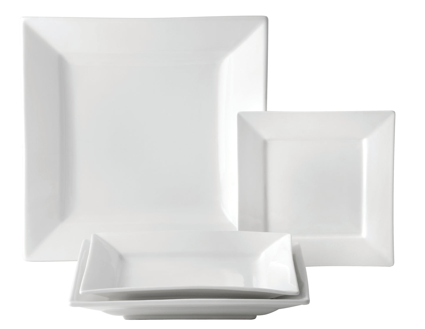 **Discontinued** Anton Black Deep Square Plate, 17.7 cm/ 7"