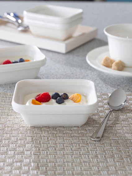 Neufchatel Care Rectangular Bowl, 4.7 x 3.5"