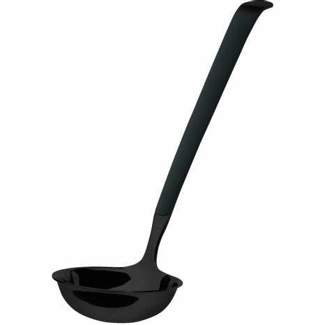 Amefa Buffet Vintage Black PVD Matte Finish, Dressing Spoon, 33.8 cm/ 13.3"
