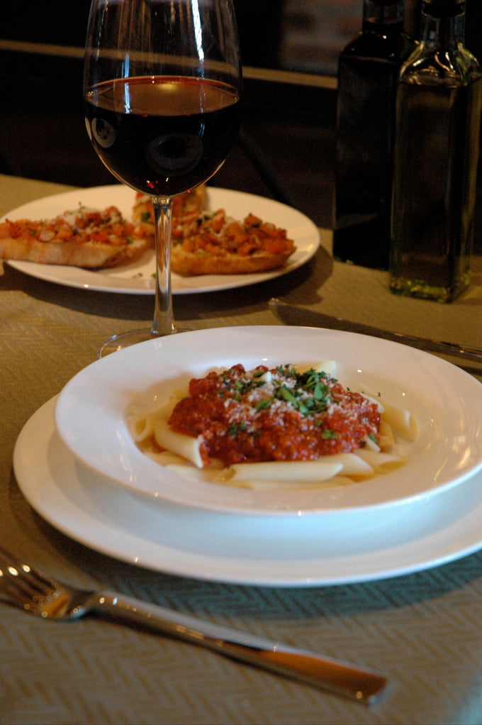 Solar Fine Bone China Embossed Rim Soup Plate, 22.8 cm/ 9"