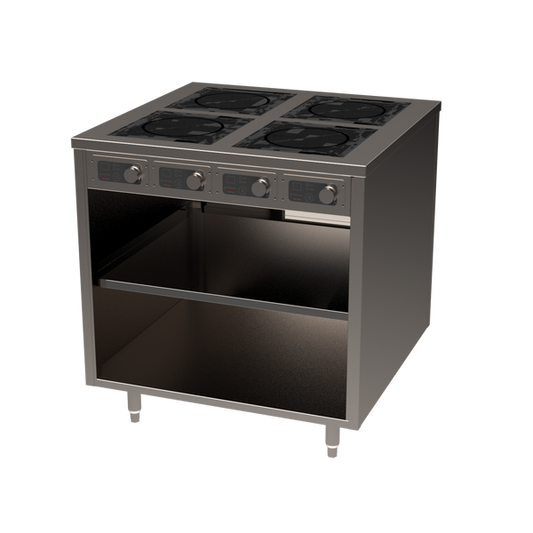 BOH Series 36" 4-zone 3500W Flameless Cooking Slide-in Induction Range Cabinet
