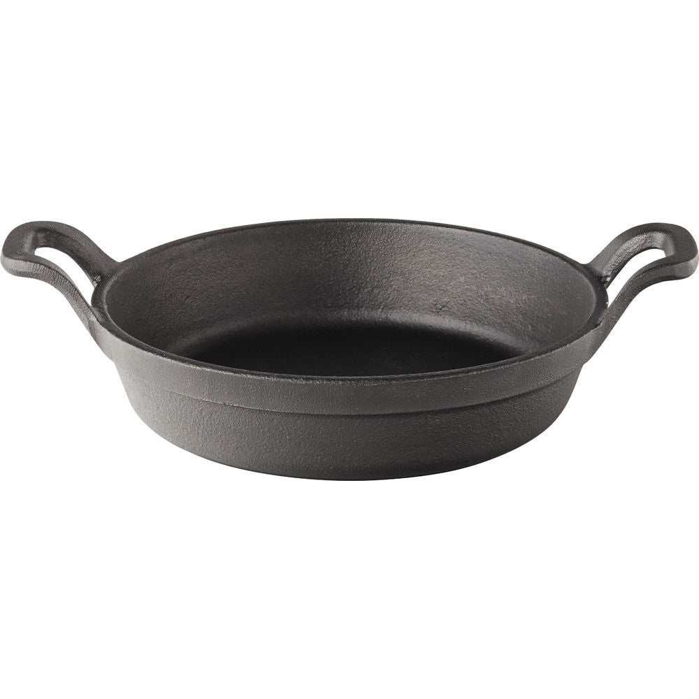 Cast Iron Round Eared Dish, 18.4 cm - 7.25"/ 0.79 L - 27oz (Pair W/ JMP951)