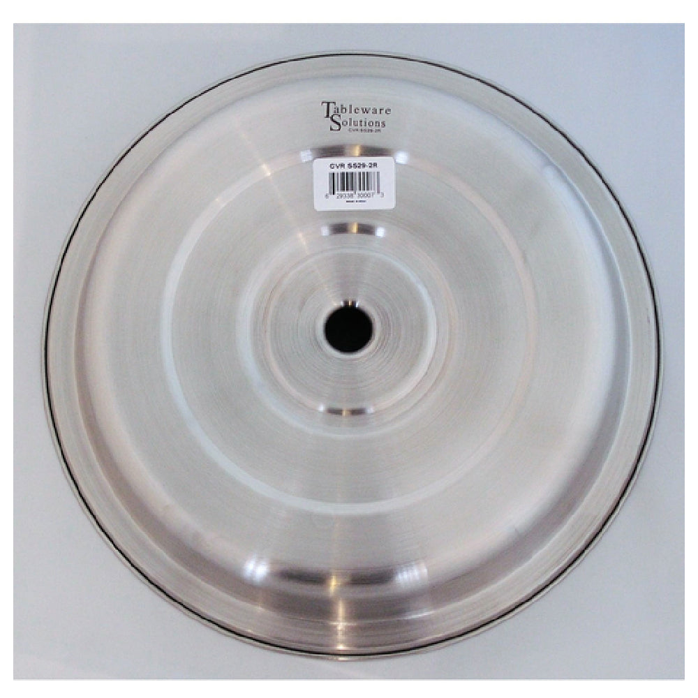 S/Steel Plate Cover W/ 2 Notches, 29.2 cm/ 11.5"