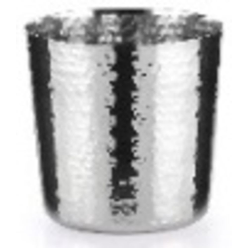 S/Steel Hammered Cup, 8.8 cm/ 3.5"