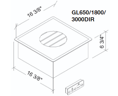 Adventys Drop-in Induction Cooker - GL650DIR*