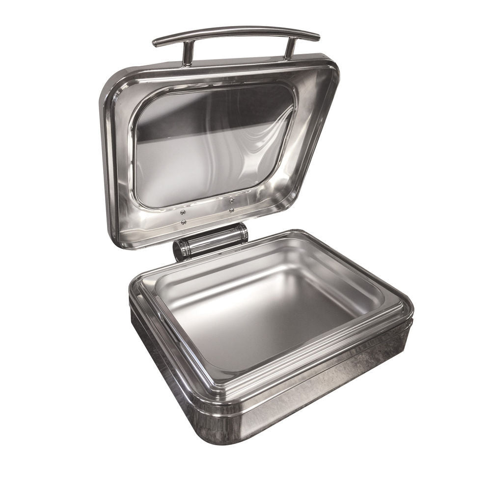 Square Induction Unit w/ Glass Lid, S/Steel Insert & Logo, 3.8 L/ 128-1/2 oz