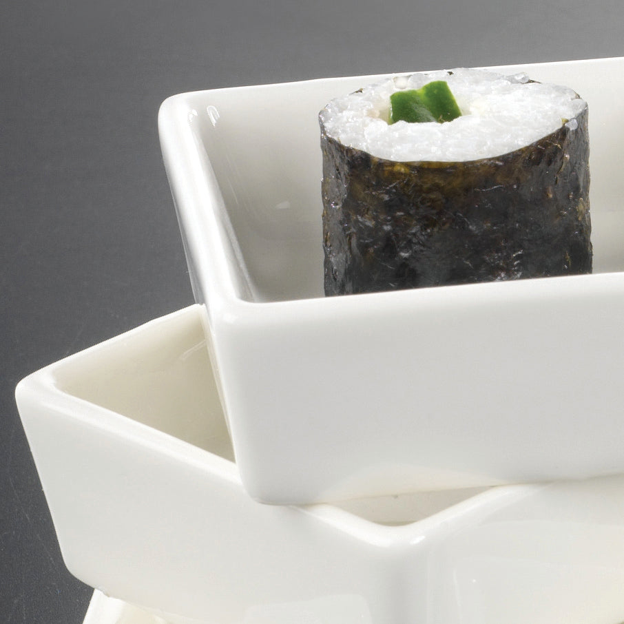 Anton Black Shallow Square Dish,6 cm/ 2.5"