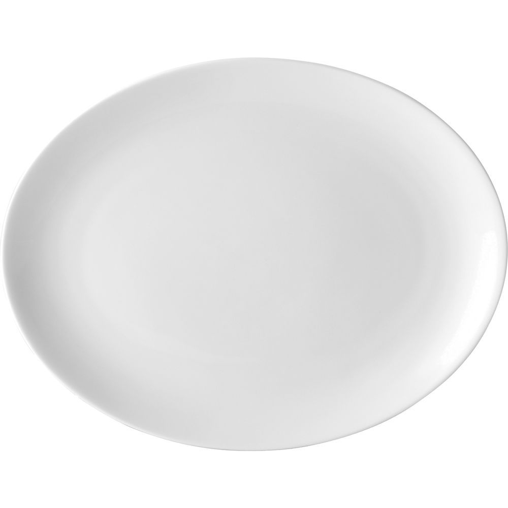 Pure White Oval Plate, 25.4 cm/ 10"