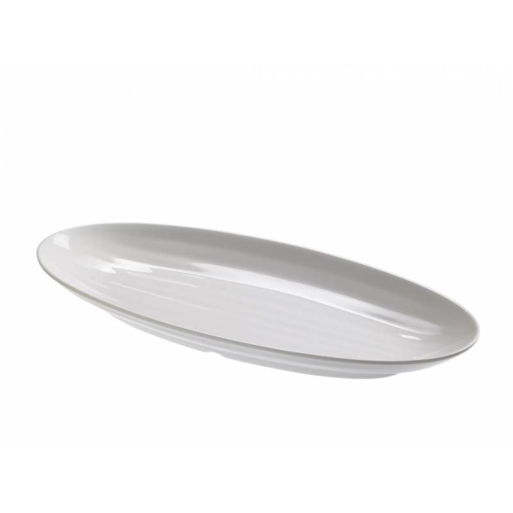 Melamine Oval Tray "Le Perle", 49.5 x 23 x 5 cm/ 19.5 x 9.25 x 2"