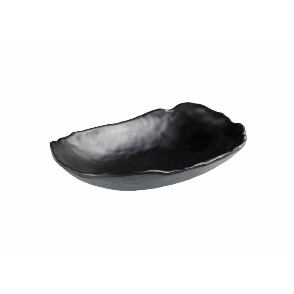 Black Oval Bowl "Le Perle", 22 x 14.7 x 4.7 cm/ 8.75 x 6 x 2"