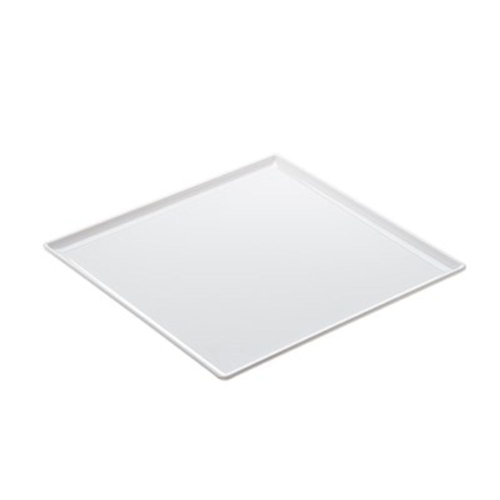 Snow White Square Melamine Tray, 40 x 40 cm/ 16 x 16"