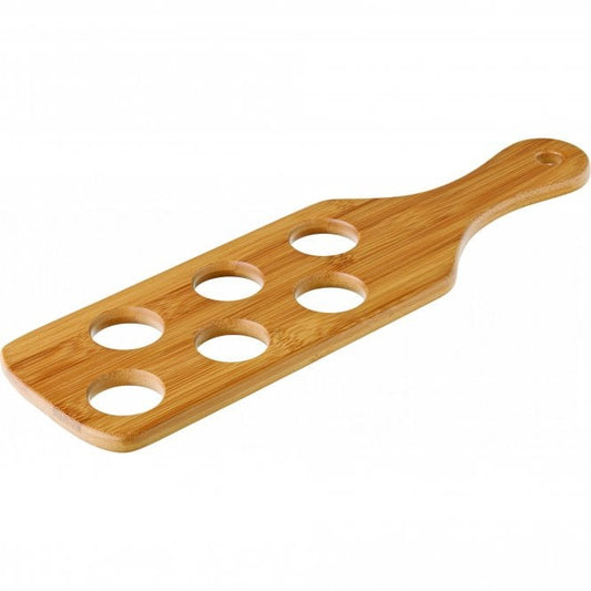 Bamboo Shot Paddle to hold 6 Shots, 38.1 x 10.7 cm/ 15 x 4.25"