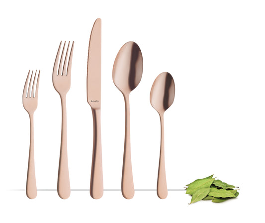 Amefa Austin Copper PVD Matte Finish, 18/0 S/Steel Dessert Fork, 18.3 cm/ 7.2"