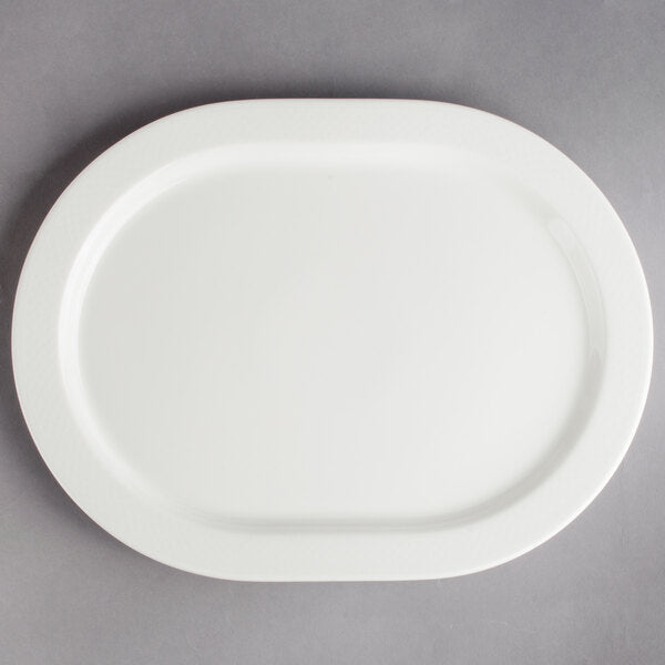 EASY WHITE Plate, Oval 14 5/8x9 1/4 in