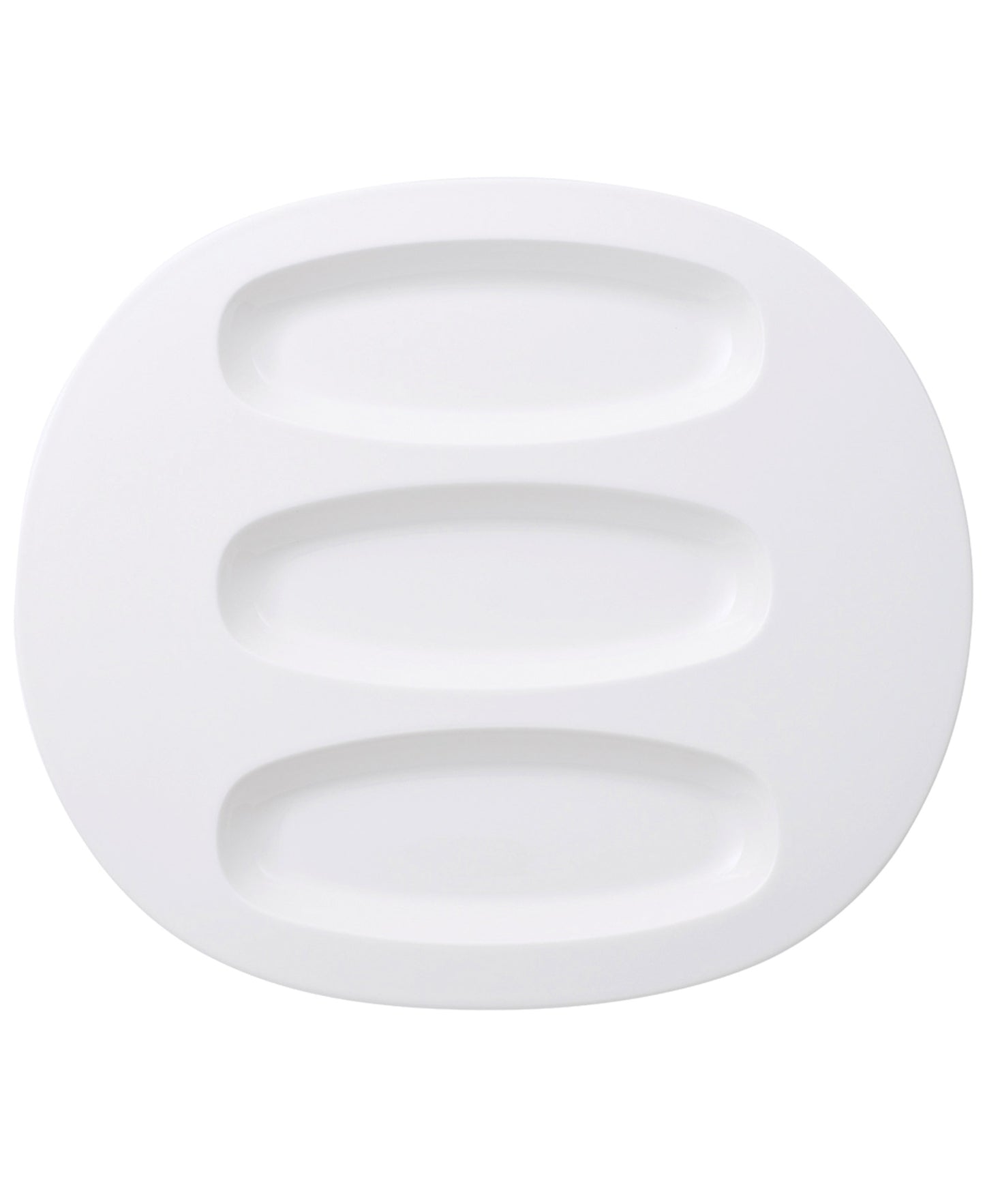 Affinity Oval Compartment Plate