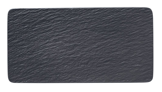 The Rock Black Shale Rectangle Plate, 35 x 18 cm/ 13.7 x 7.1"