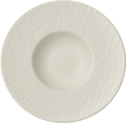 The Rock White Glacier Deep Coupe Plate, 11.4"