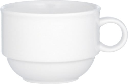 CORPO WHITE Cup  #4, Stackable 6 oz