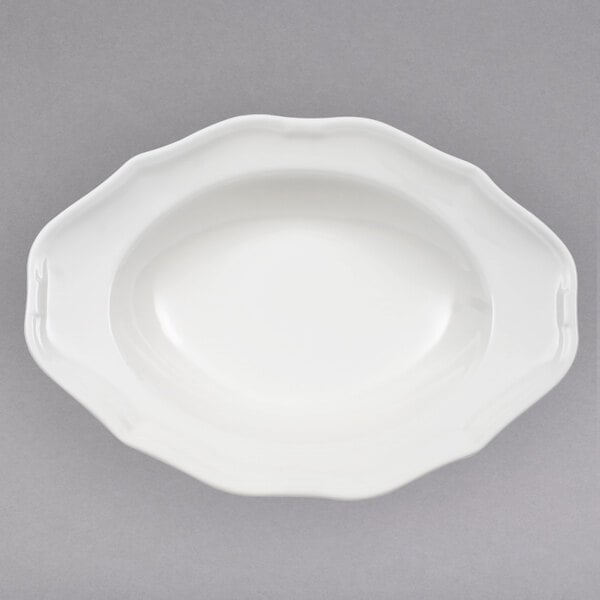 La SCALA Plate, Oval  - Deep 11 3/8x8 1/4 in, 19 oz