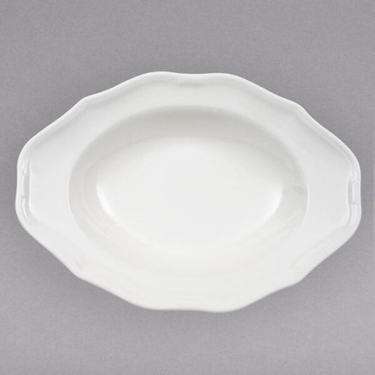 La SCALA Plate, Oval  - Deep 11 3/8x8 1/4 in, 19 oz