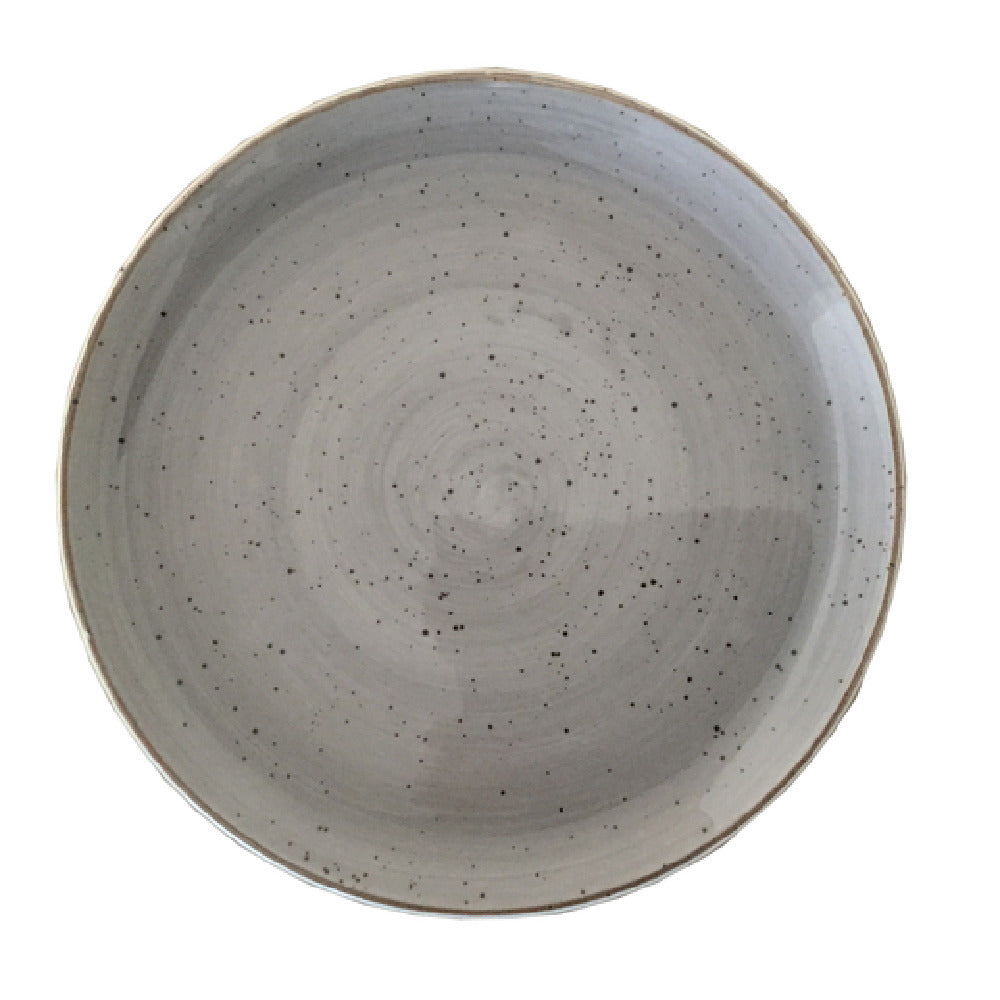 Rustics Grey Coupe Plate, 19 cm/ 7.5"