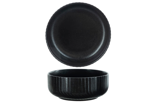 Dakota Black Bowl D15.7XH6.2cm 4/casepack