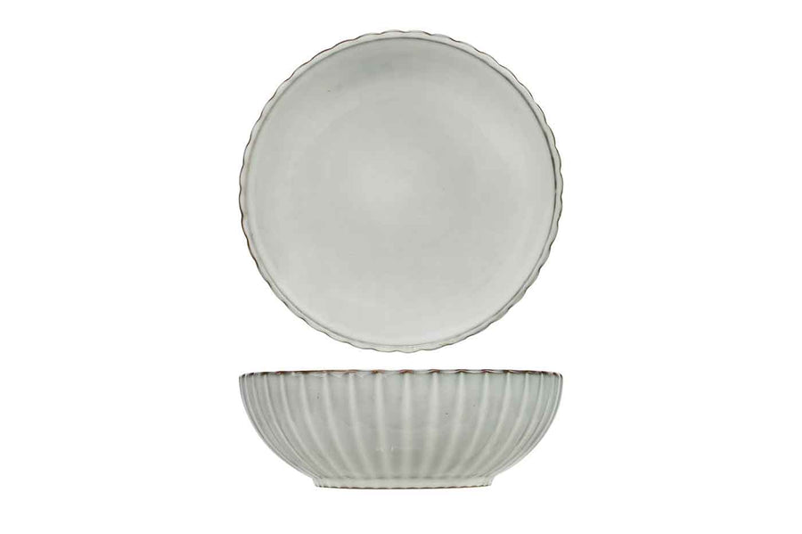 CONCHA GREY BOWL D17,5XH6CM