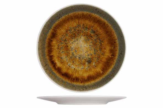 IRIS BROWN DESSERT PLATE 20CM 6/casepack
