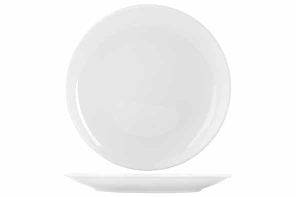 ESSENTIALS COUPE DINNER PLATE 10.6"(27CM) 6PK