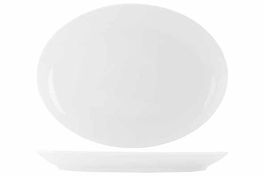 ESSENTIALS OVAL PLATE 14x10 3/4" (36X27,5CM) 4PK