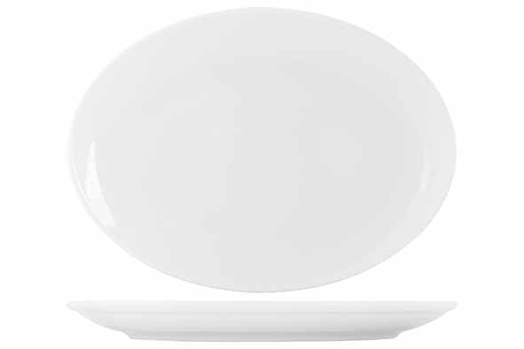 ESSENTIALS OVAL PLATE 10 1/4x7 1/2" (26x19CM) 4PK