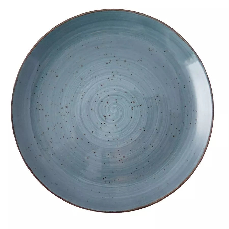 Rustics Blue Coupe Plate, 27.3 cm/ 10.75"