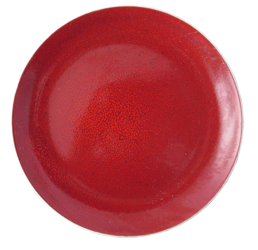Rustic Red Coupe Plate 11.5" (12pcs per case)