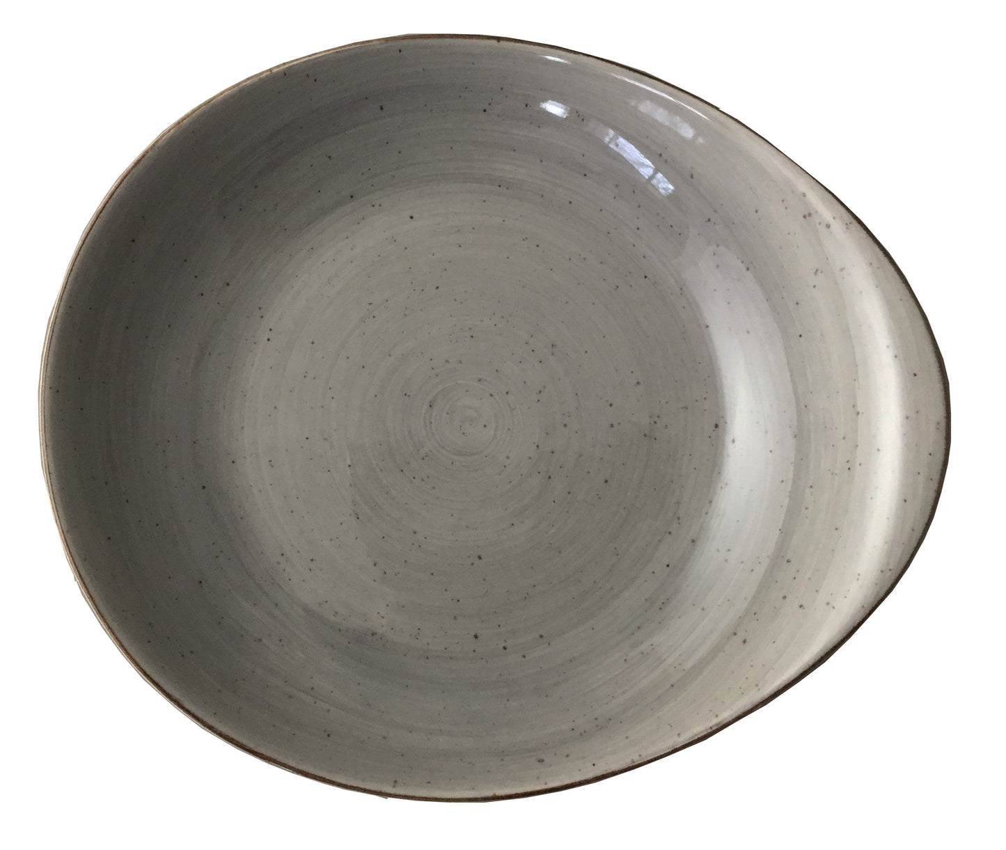 Rustics Grey Pebble Pasta Plate 27.5 x 24.5cm (10.8" x 9.6") Case Pack 12