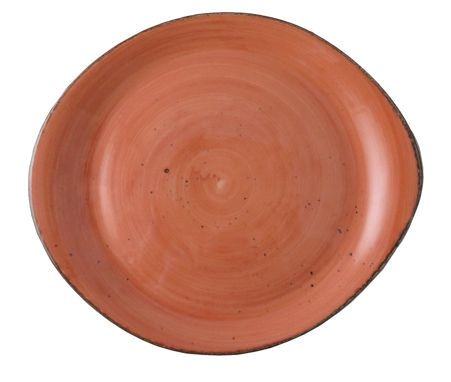 Rustic Terra Pebble Dinner Plate 25.5 x 21.5 cm