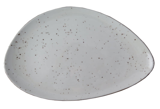 Plain White Pebble Platter, 37 cm/ 14.75" 12/case