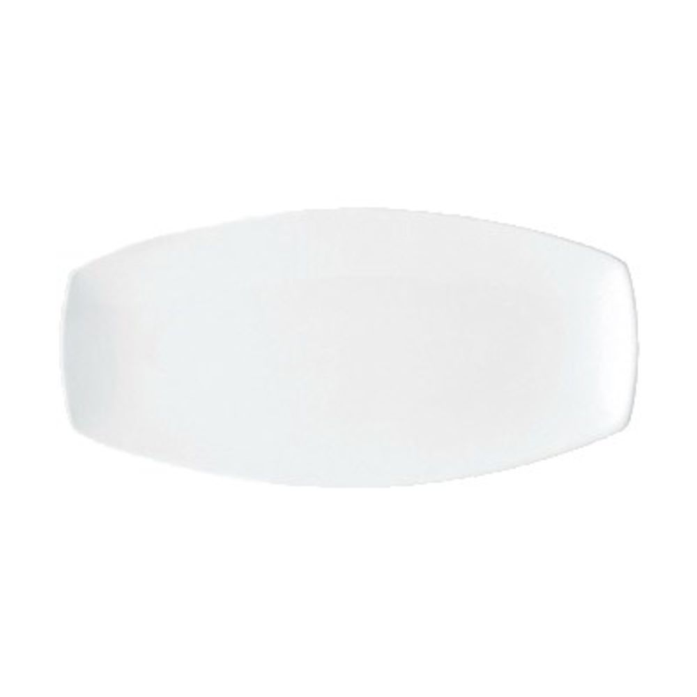 Plain White Curve Platter, 35.5 x 8.8 cm/ 14 x 3.5"